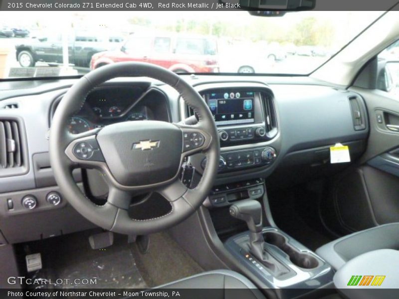 Red Rock Metallic / Jet Black 2015 Chevrolet Colorado Z71 Extended Cab 4WD