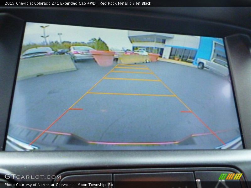Red Rock Metallic / Jet Black 2015 Chevrolet Colorado Z71 Extended Cab 4WD
