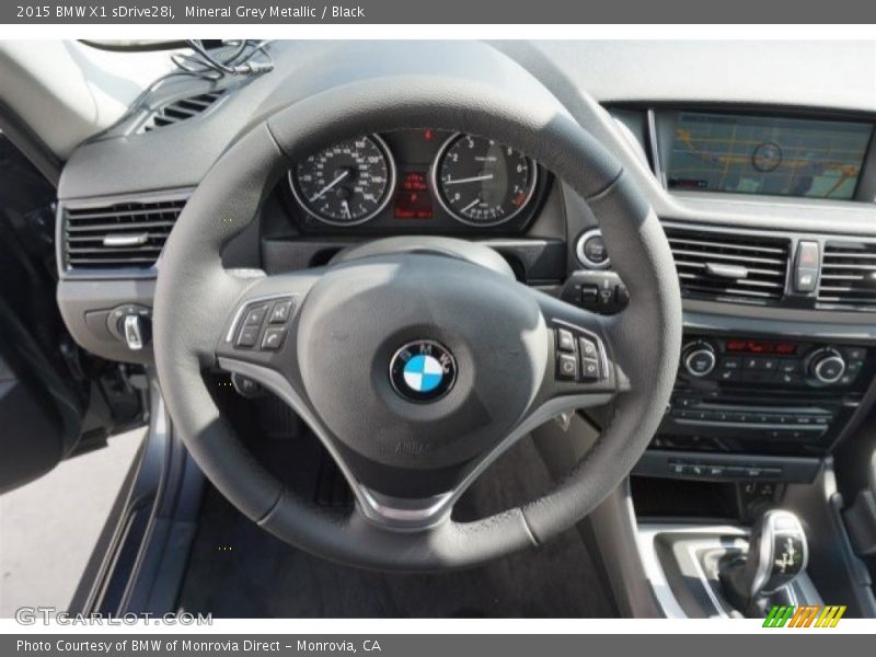 Mineral Grey Metallic / Black 2015 BMW X1 sDrive28i