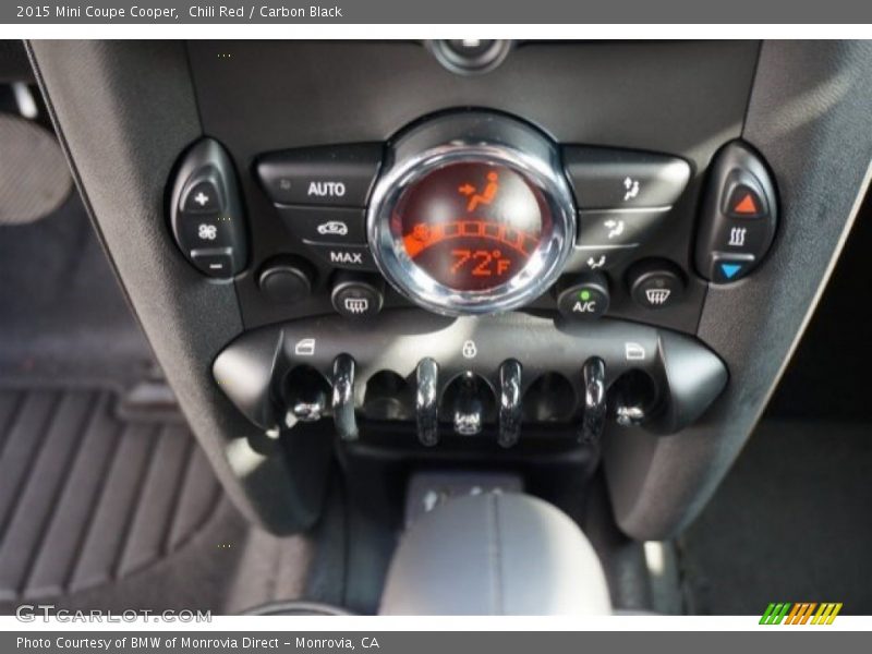 Controls of 2015 Coupe Cooper