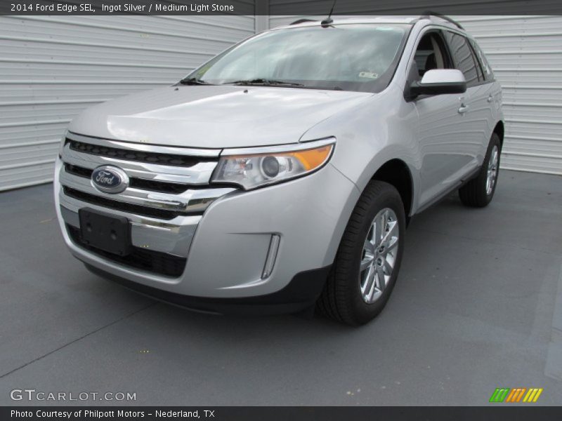 Ingot Silver / Medium Light Stone 2014 Ford Edge SEL