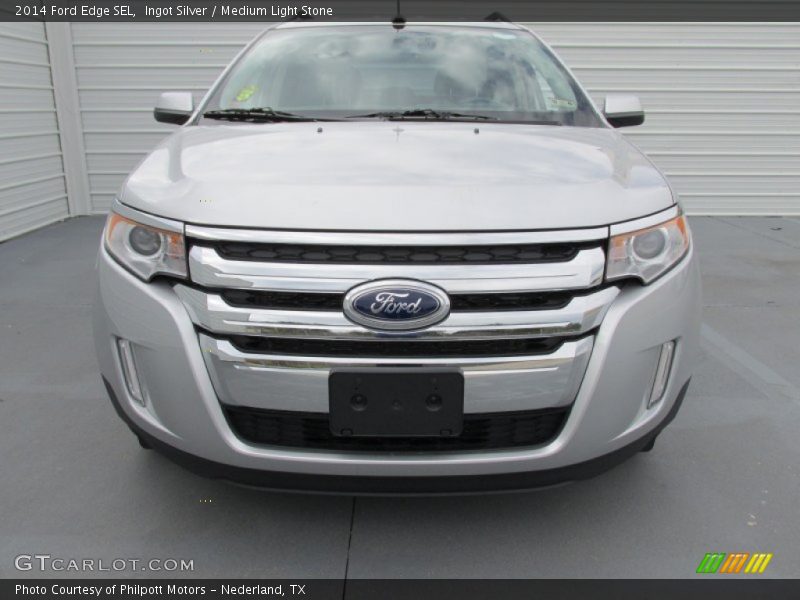 Ingot Silver / Medium Light Stone 2014 Ford Edge SEL