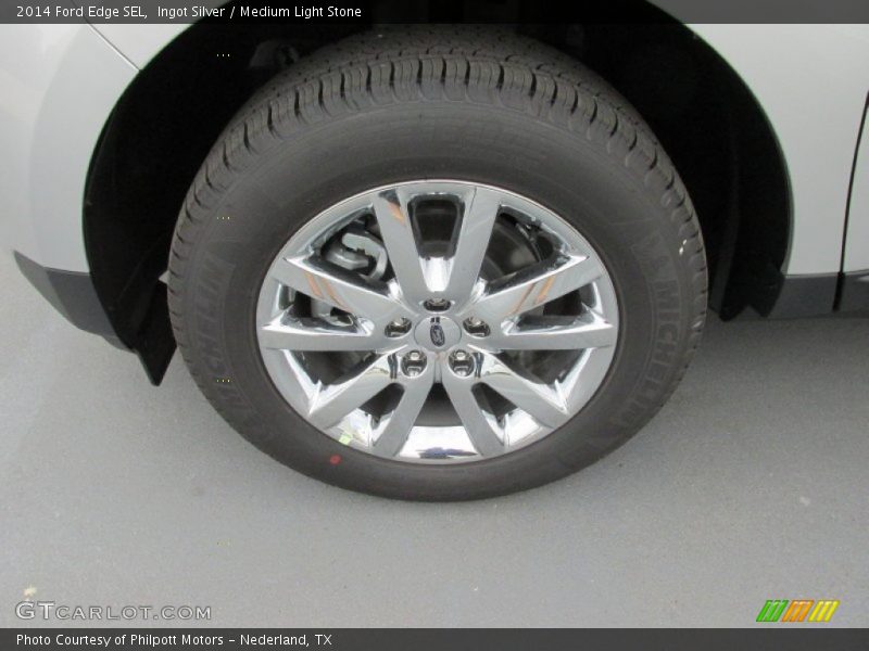 Ingot Silver / Medium Light Stone 2014 Ford Edge SEL