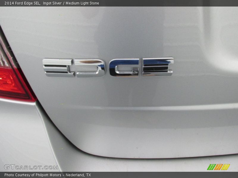Ingot Silver / Medium Light Stone 2014 Ford Edge SEL