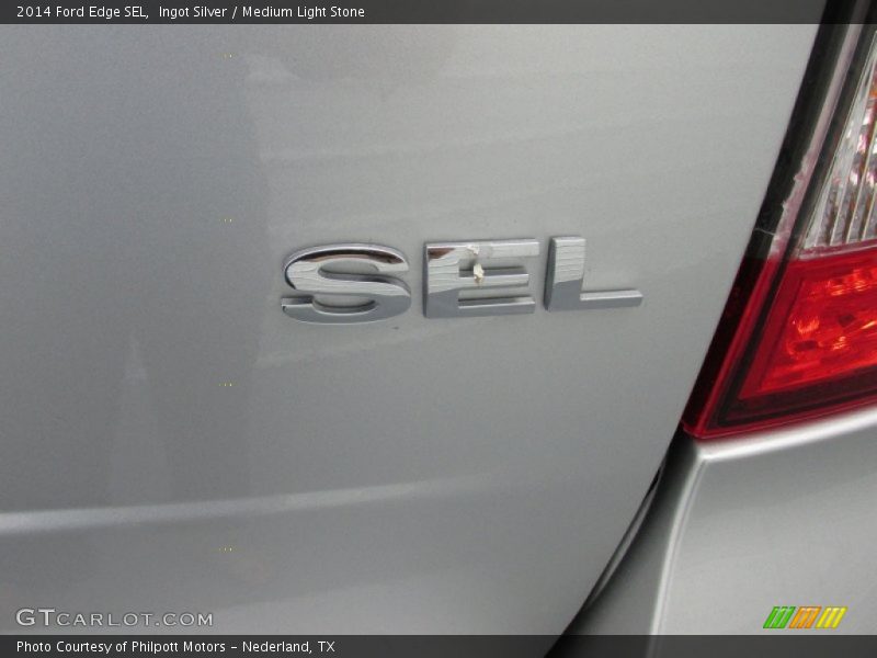 Ingot Silver / Medium Light Stone 2014 Ford Edge SEL