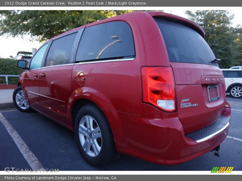 Redline 2 Pearl Coat / Black/Light Graystone 2012 Dodge Grand Caravan Crew