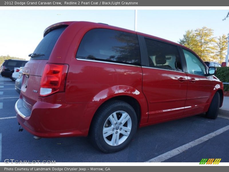 Redline 2 Pearl Coat / Black/Light Graystone 2012 Dodge Grand Caravan Crew