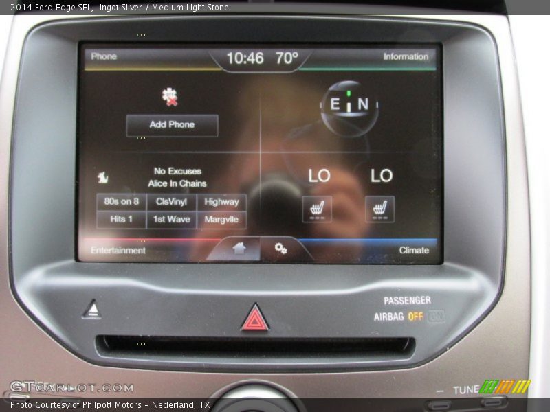 Ingot Silver / Medium Light Stone 2014 Ford Edge SEL