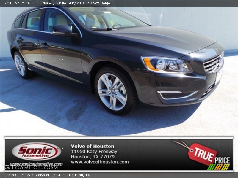 Savile Grey Metallic / Soft Beige 2015 Volvo V60 T5 Drive-E