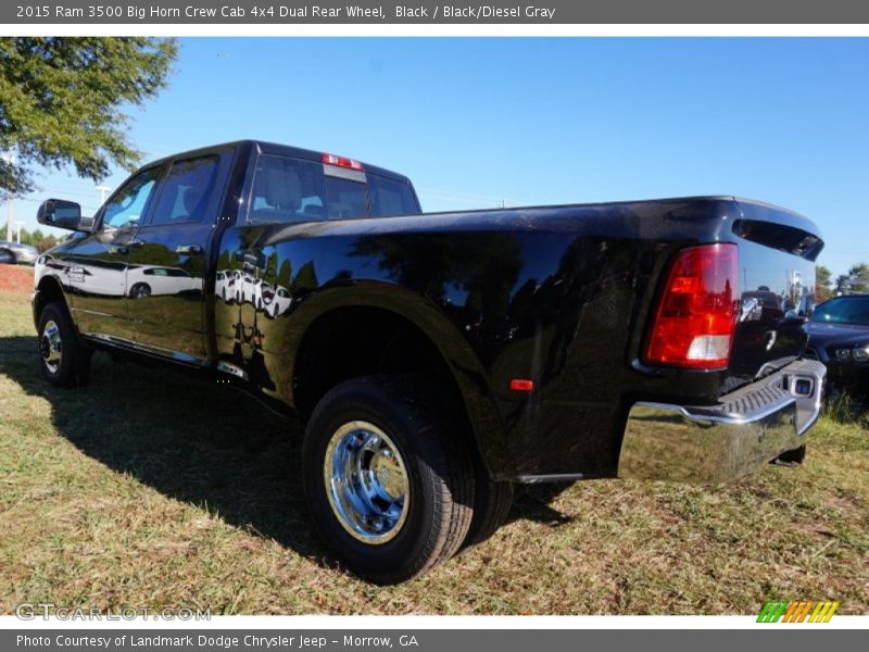 Black / Black/Diesel Gray 2015 Ram 3500 Big Horn Crew Cab 4x4 Dual Rear Wheel