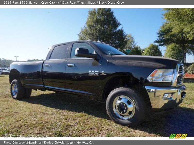 Front 3/4 View of 2015 3500 Big Horn Crew Cab 4x4 Dual Rear Wheel