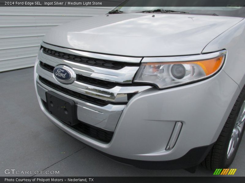 Ingot Silver / Medium Light Stone 2014 Ford Edge SEL