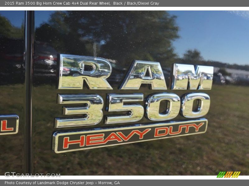 Black / Black/Diesel Gray 2015 Ram 3500 Big Horn Crew Cab 4x4 Dual Rear Wheel