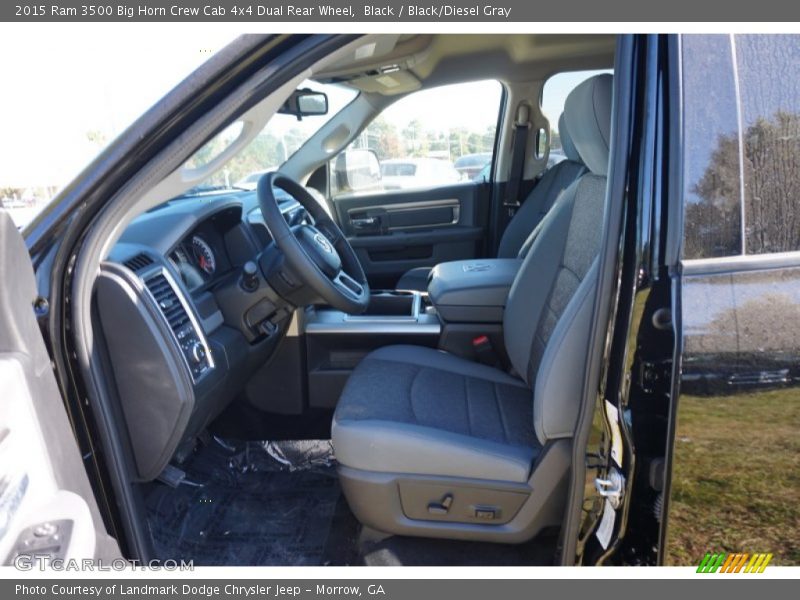 Black / Black/Diesel Gray 2015 Ram 3500 Big Horn Crew Cab 4x4 Dual Rear Wheel