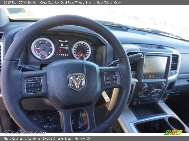 Black / Black/Diesel Gray 2015 Ram 3500 Big Horn Crew Cab 4x4 Dual Rear Wheel