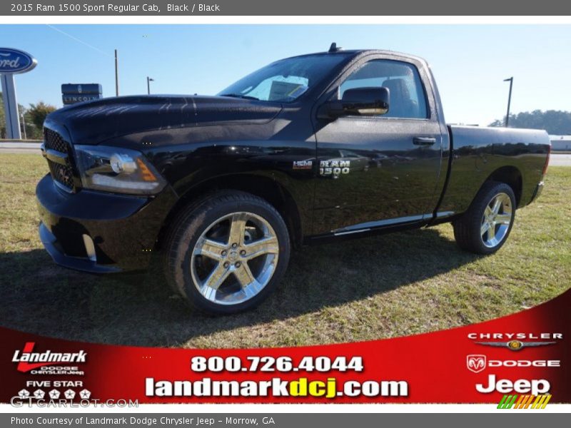 Black / Black 2015 Ram 1500 Sport Regular Cab