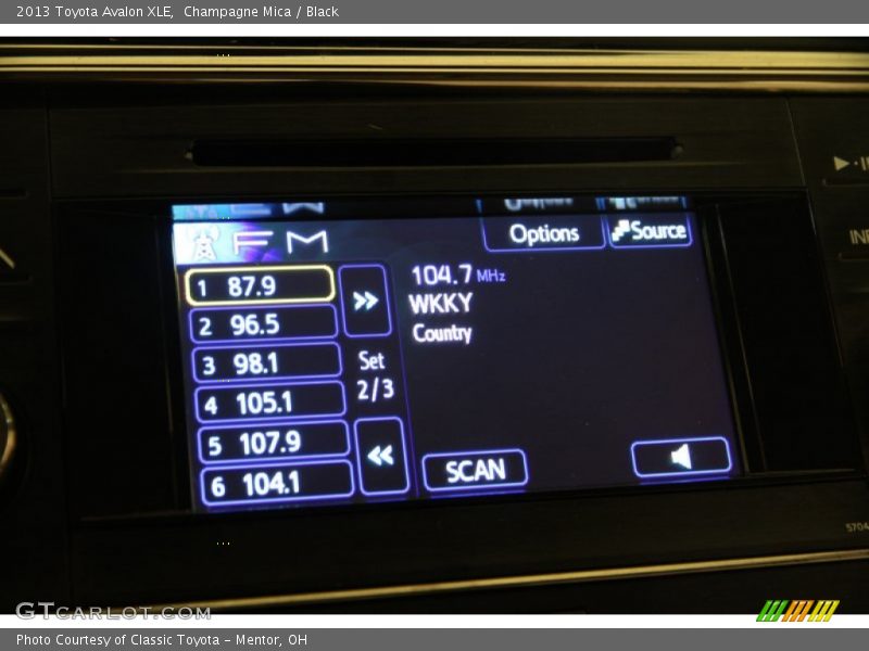 Champagne Mica / Black 2013 Toyota Avalon XLE