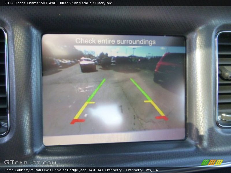 Billet Silver Metallic / Black/Red 2014 Dodge Charger SXT AWD