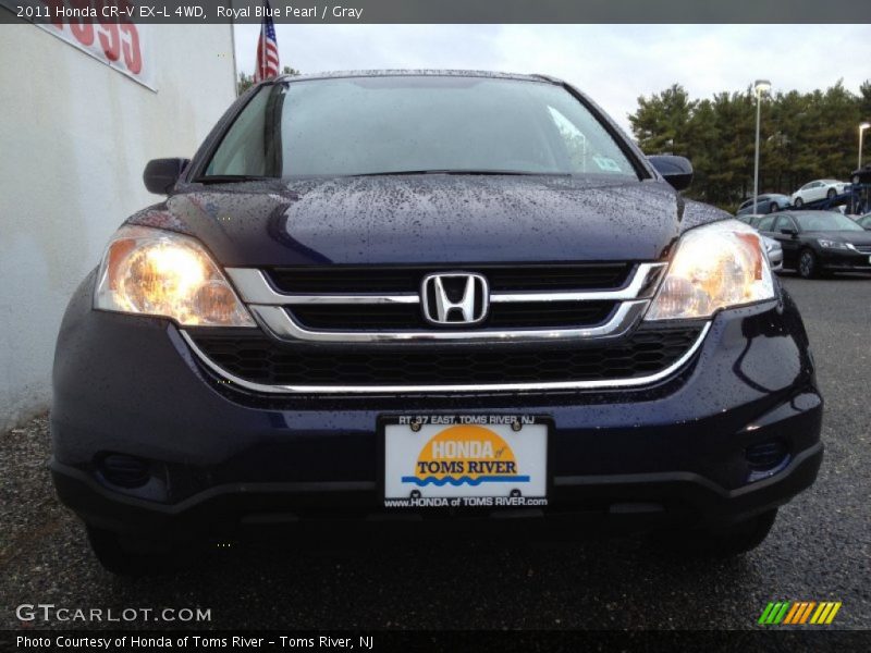 Royal Blue Pearl / Gray 2011 Honda CR-V EX-L 4WD