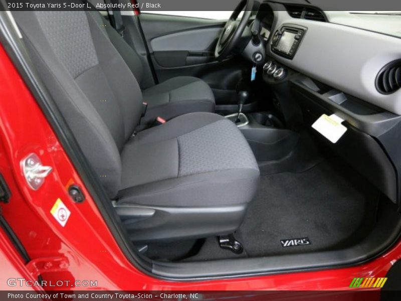 Absolutely Red / Black 2015 Toyota Yaris 5-Door L