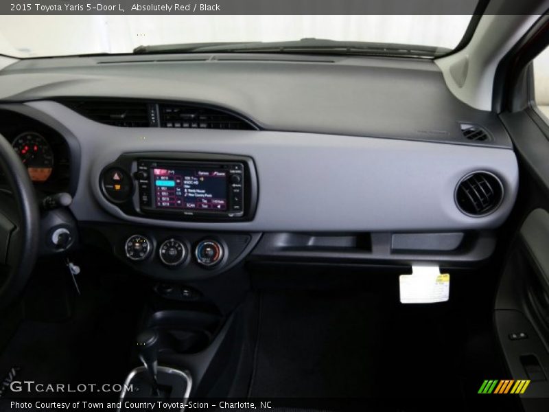 Absolutely Red / Black 2015 Toyota Yaris 5-Door L