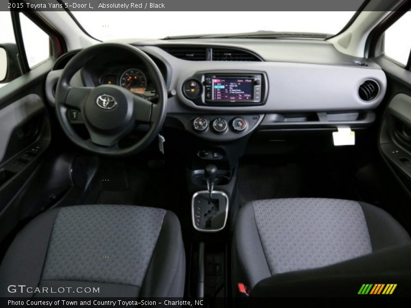 Dashboard of 2015 Yaris 5-Door L