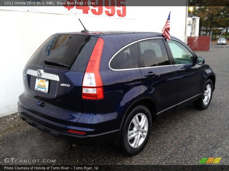 Royal Blue Pearl / Gray 2011 Honda CR-V EX-L 4WD