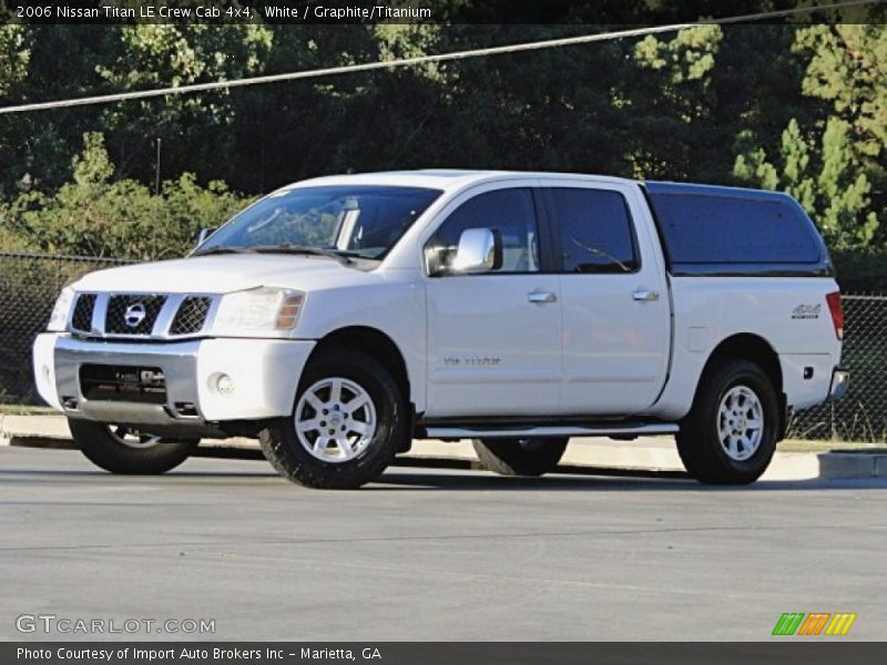 White / Graphite/Titanium 2006 Nissan Titan LE Crew Cab 4x4