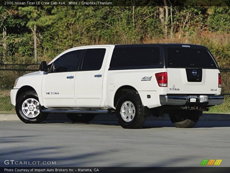 White / Graphite/Titanium 2006 Nissan Titan LE Crew Cab 4x4