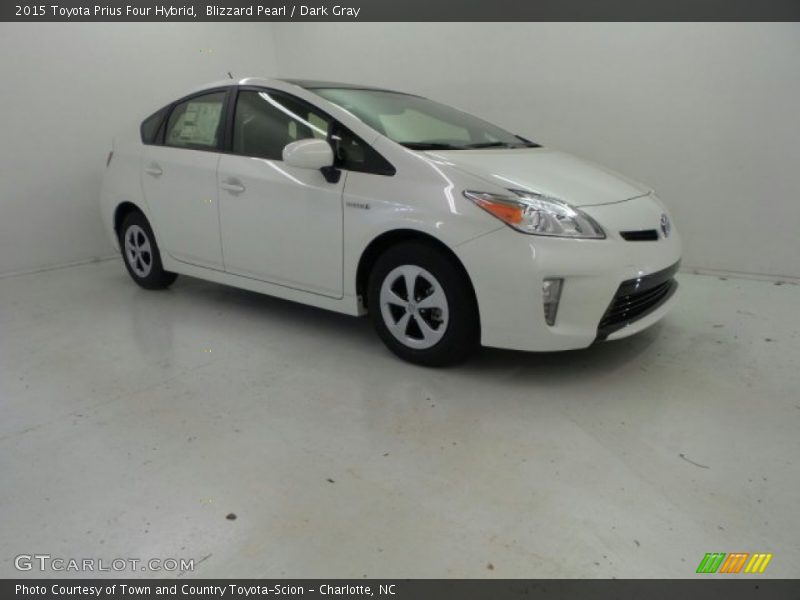 Blizzard Pearl / Dark Gray 2015 Toyota Prius Four Hybrid