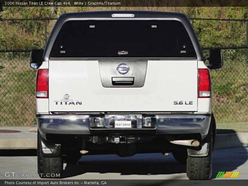 White / Graphite/Titanium 2006 Nissan Titan LE Crew Cab 4x4