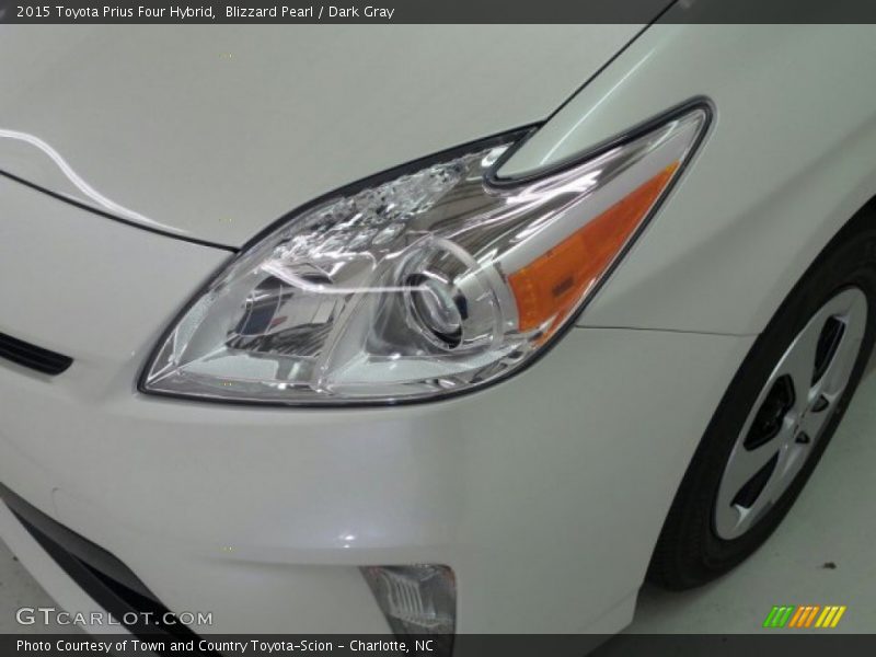 Blizzard Pearl / Dark Gray 2015 Toyota Prius Four Hybrid