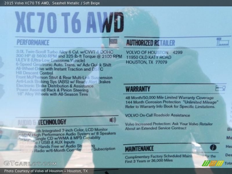 Seashell Metallic / Soft Beige 2015 Volvo XC70 T6 AWD