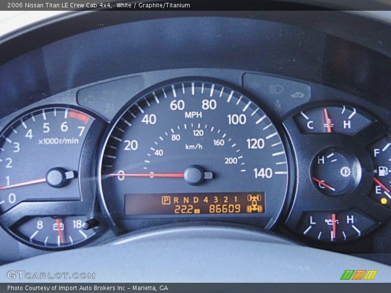 White / Graphite/Titanium 2006 Nissan Titan LE Crew Cab 4x4