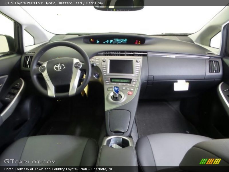 Blizzard Pearl / Dark Gray 2015 Toyota Prius Four Hybrid