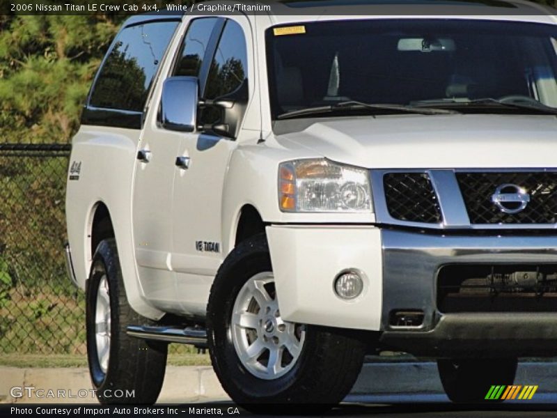 White / Graphite/Titanium 2006 Nissan Titan LE Crew Cab 4x4