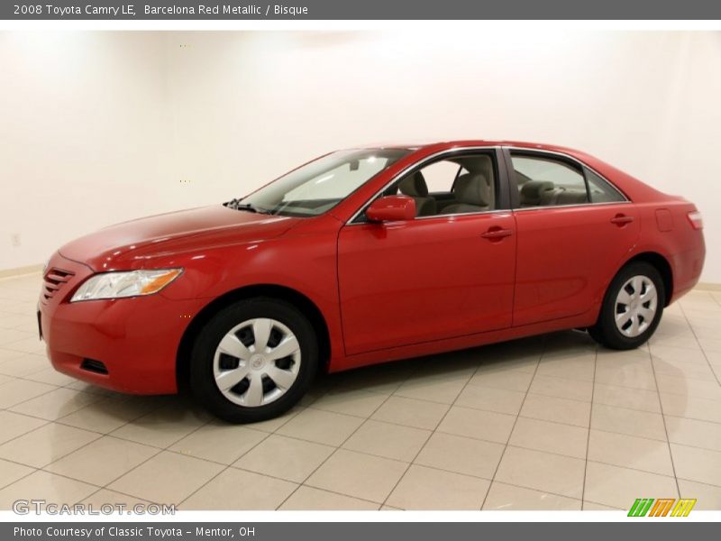 Barcelona Red Metallic / Bisque 2008 Toyota Camry LE