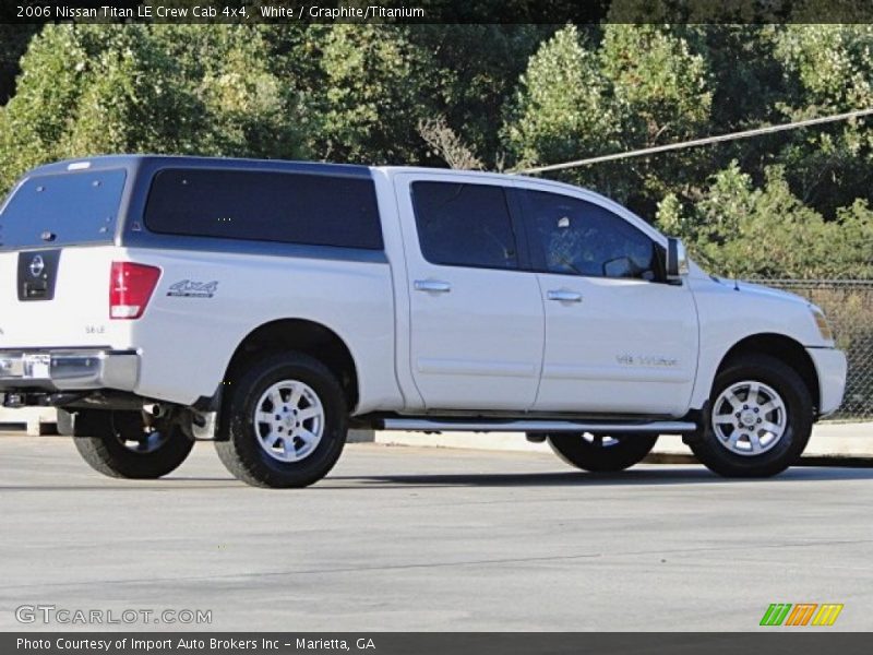 White / Graphite/Titanium 2006 Nissan Titan LE Crew Cab 4x4