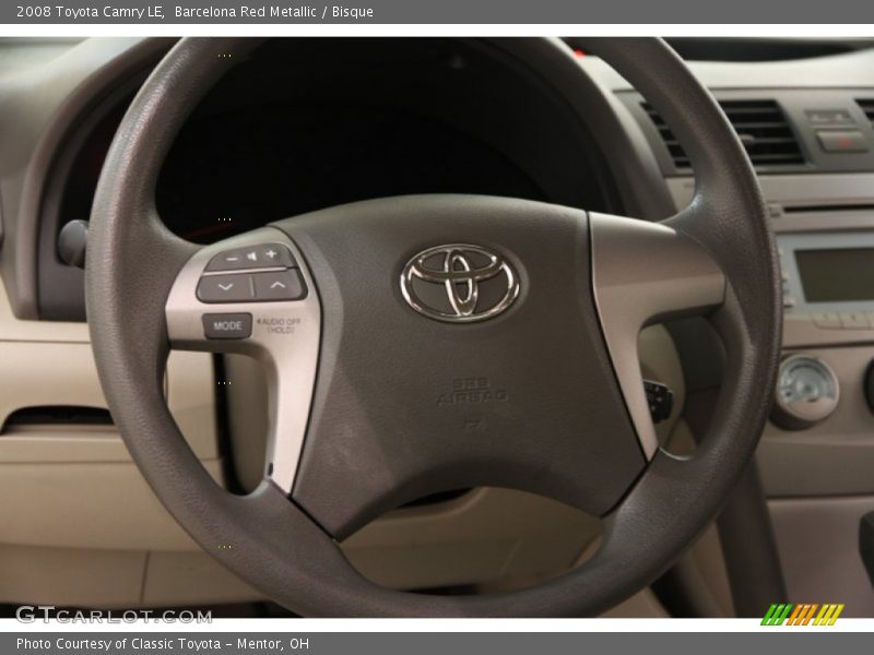 Barcelona Red Metallic / Bisque 2008 Toyota Camry LE