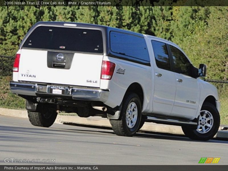 White / Graphite/Titanium 2006 Nissan Titan LE Crew Cab 4x4