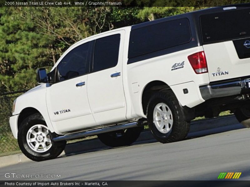 White / Graphite/Titanium 2006 Nissan Titan LE Crew Cab 4x4