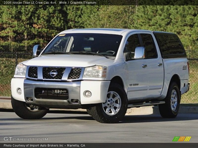 White / Graphite/Titanium 2006 Nissan Titan LE Crew Cab 4x4