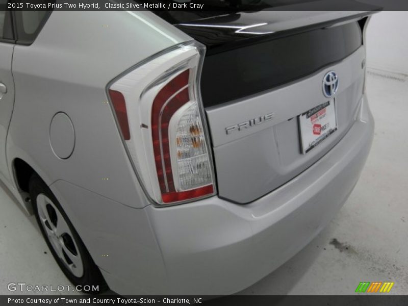 Classic Silver Metallic / Dark Gray 2015 Toyota Prius Two Hybrid