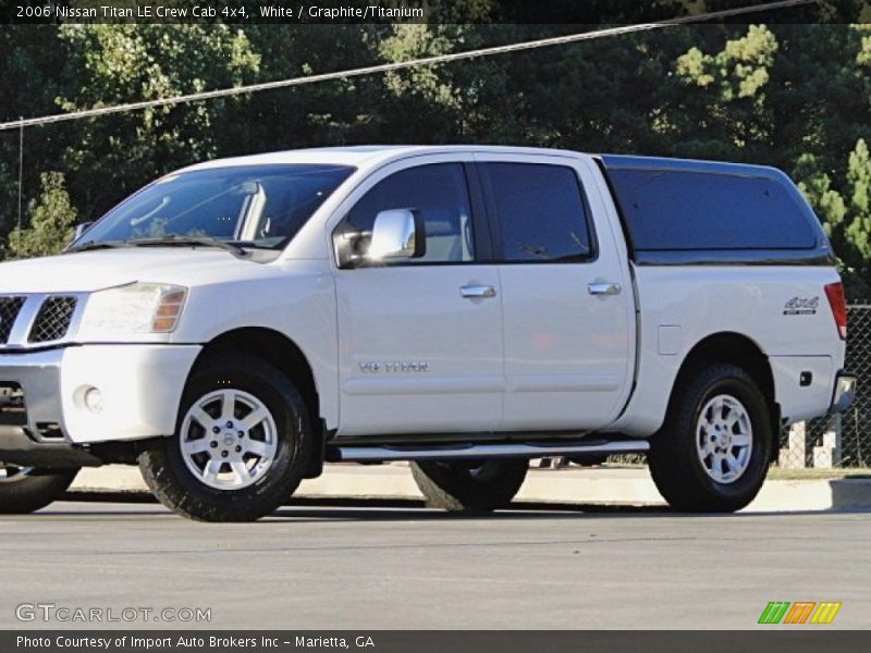 White / Graphite/Titanium 2006 Nissan Titan LE Crew Cab 4x4