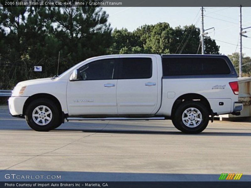 White / Graphite/Titanium 2006 Nissan Titan LE Crew Cab 4x4