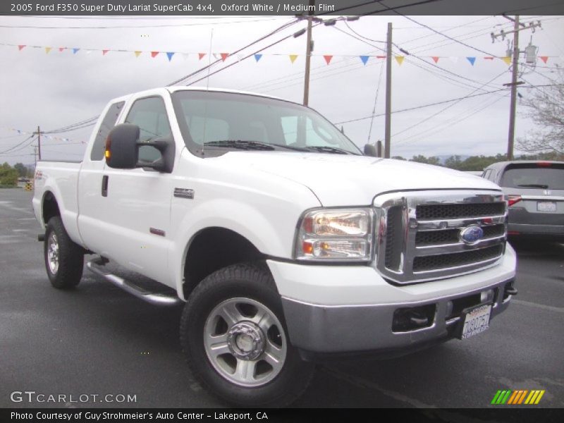 Oxford White / Medium Flint 2005 Ford F350 Super Duty Lariat SuperCab 4x4