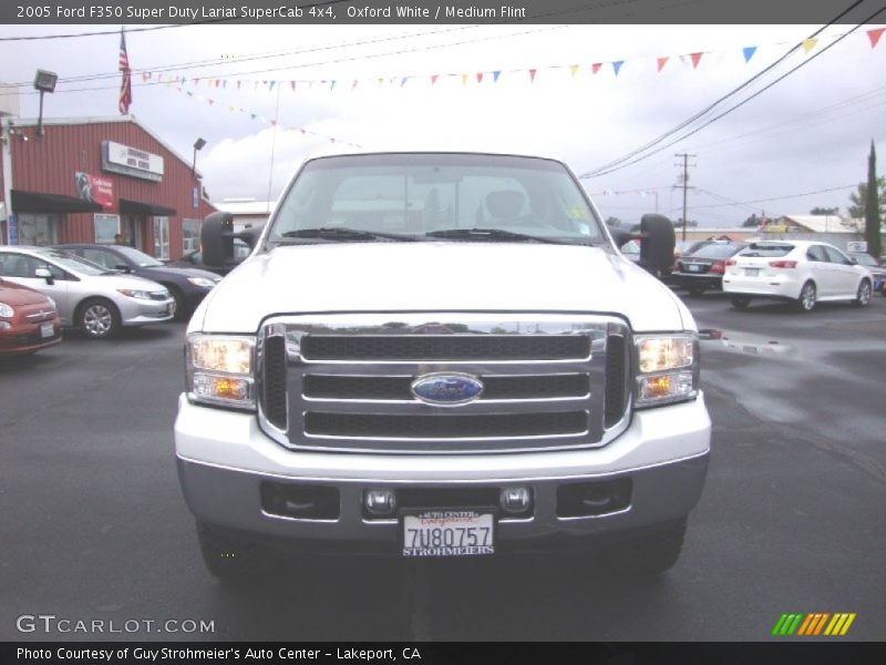 Oxford White / Medium Flint 2005 Ford F350 Super Duty Lariat SuperCab 4x4