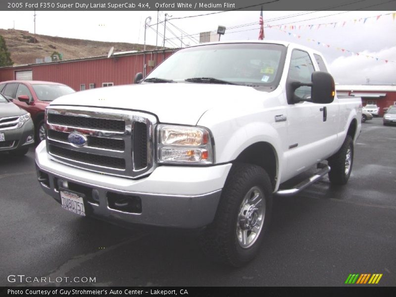 Oxford White / Medium Flint 2005 Ford F350 Super Duty Lariat SuperCab 4x4