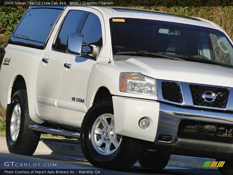 White / Graphite/Titanium 2006 Nissan Titan LE Crew Cab 4x4