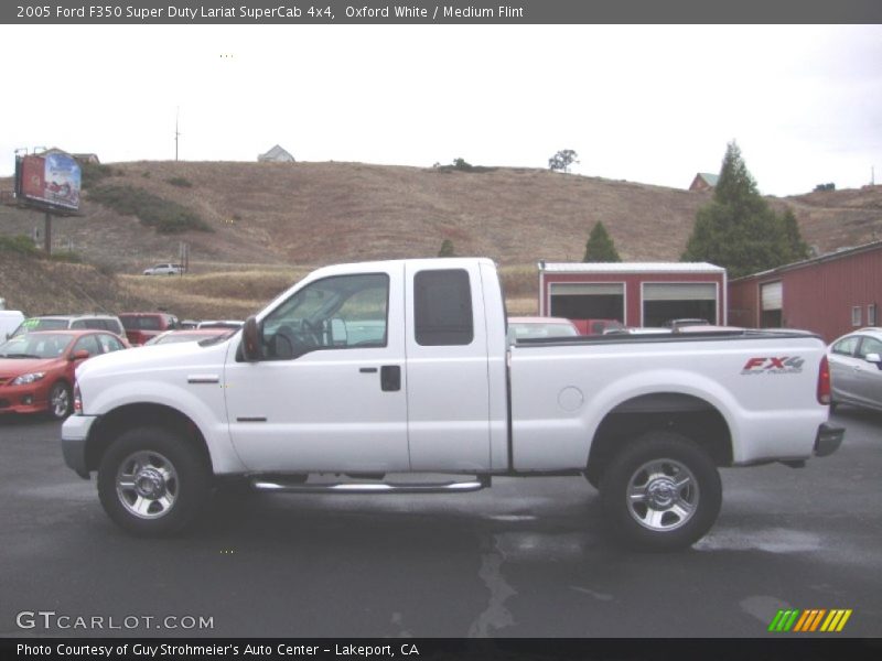 Oxford White / Medium Flint 2005 Ford F350 Super Duty Lariat SuperCab 4x4